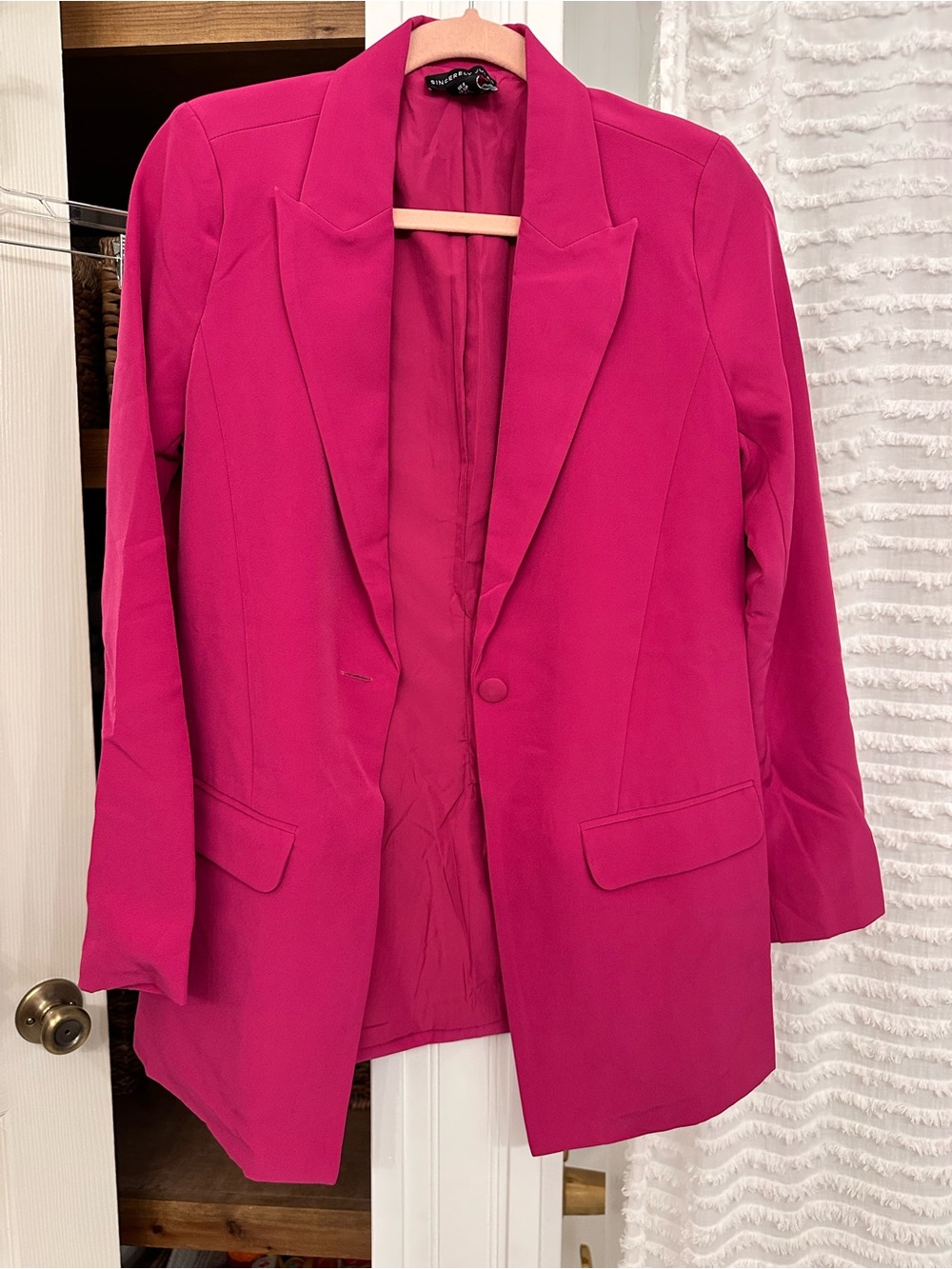 Sincerely Jules Hot Pink Blazer Jacket